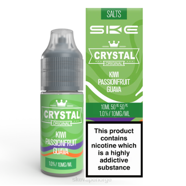 SKE Crystal | SKE krystall nic salt - 10 ml kiwi pasjonsfrukt guava 2DJR115