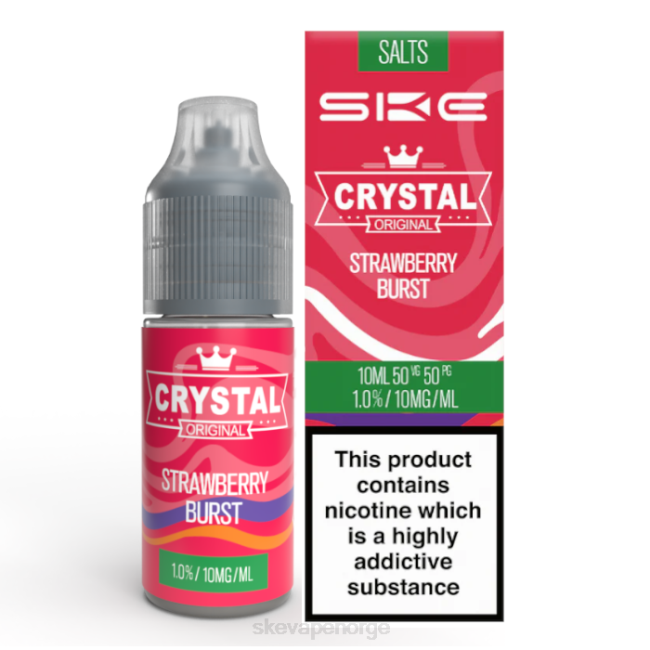 SKE Vape Crystal | SKE krystall nic salt - 10 ml jordbærsprengning 2DJR118