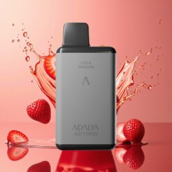 Adalya AD 10000 Puffs Engros Norge Rommetall Jordbærsplash PC-tipp USB-C 14ml