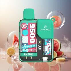 Aivono AIM-TANK 9500 Puffs 18ml 650mAh LCD Vannmelon Is Norge Engros