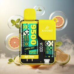 Aivono AIM-TANK 9500 Puffs 18ml LCD Sitron Mynte Norge Engros