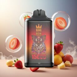 Bang Box King 15000 Puffs Norge Engros 23ml Jordbær Mango 0%/2%/3%/5% 650mAh TYPE-C 10pk