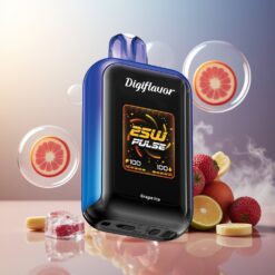 Digiflavor SKY 25000 Puffs Norge Engros 16.0 mL USB-C Justerbar Luftstrøm Vindrue Is