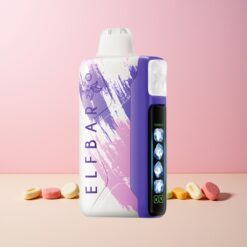 ELF BAR Ice King 40000 Puffs Justerbar Kjøling Norge Engros Sur Lush Gummy LCD Skjerm
