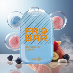 FRIOBAR OX8000 8000-puff Blåbringebær Is Norge Engros