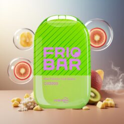 FRIOBAR OX8000 Norge Engros Engangs Vape Kiwi Pasjonsfrukt Guava 16mL 8000 puff 50mg/mL 600mAh USB-C
