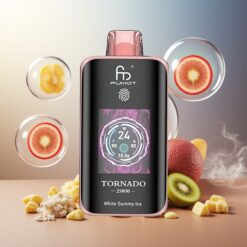 Fumot Tornado 25000 Puffs Norge Engros HD Skjerm 700mAh 20ml Kiwi Pasjonsfrukt Guava