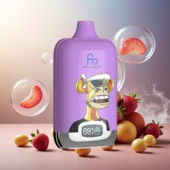 Fumot Tornado Digital Box 12000 Puffs Norge Engros 20ml Mesh Type-C Jordbær Drue