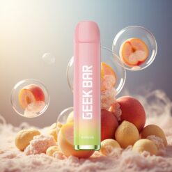 GEEK BAR Meloso 600 Puffs 2ml 550mAh 20mg Norge Engros Fersken Is