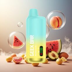 GEEK BAR Meloso Ultra 10000 Puffs 5% 630mAh USB-C Dual Mesh Smart LED Norge Engros Fersken Mango Vannmelon