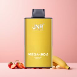 JNR Mega Box 25000 Puffs Norge Engros 30ml Dual Mesh Jordbær Banan