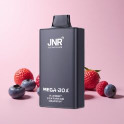 JNR Mega Box 25000 Puffs Norge Engros Blåbær Sur Bringebær Jordbær 30ml 850mAh Dual Mesh
