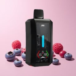JNR Tank Pro 33000 Puffs Norge Engros 28ml Digital Dual Mesh Blåbær Bringebær Kirsebær