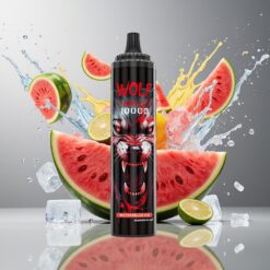 JNR Wolf Niplo 10000 Puffs Norge Engros 1.0 Ohm Mesh 650mAh 20ml Type-C Vannmelon Is