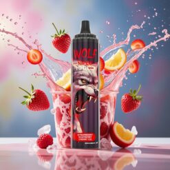 JNR Wolf Niplo 10000 Puffs Norge Engros Jordbær Bringebær Kirsebær Is Mesh 1.0 Ohm 650mAh 20ml Type-C
