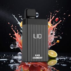 LIO BOXX 4000 Puffs Engros Norge Type-C 650mAh 10ml Svart Jordbær Engangsdamper