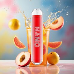 LIO NANO X2 800 Puffs Norge Engros Fersken Brus 500mAh 2ml PC/PCTG 1.4 Ohm