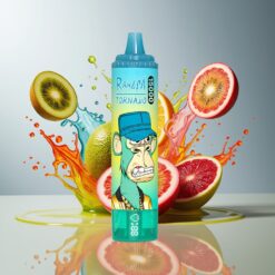 RandM Fumot Tornado 15000 Puffs Norge Engros Kiwi Pasjonsfrukt Guava 25ml 850mAh Mesh LCD