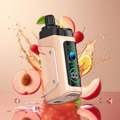 Razz Bar 45000 Puffs Engros Norge Oppladbar Juicy Peach Is 1.0 Ohm Mesh Coil Type-C