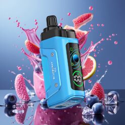 Razz Bar 45000 Puffs Norge Engros Justerbar Luftstrøm Type-C-Oppladbar Blåbæris