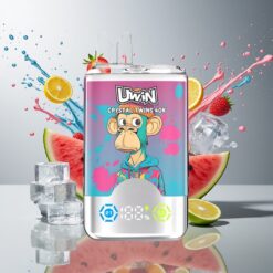 UWIN Crystal Twins 40000 Puffs Norge Engros Oppladbar Type-C 32ml Vannmelon Is Blandede Bær