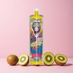 Uwin Shisha Hookah Crystal 20000 Puffs Kiwi Pasjonsfrukt Guava Norge Engros Mesh Coil Type-C 22ml