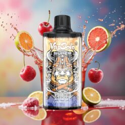 VapSolo Super 15000 Puffs Norge Engros 40ml Kirsebær Cola Type-C 850mAh