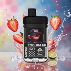 VEIIK MICKO FOG 10000 Puffs Norge Engros Jordbær Is 500mAh Type-C 30mg/ml Salt Nic
