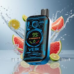VEIIK SPACE MIST 25000 Puffs Norge Engros TFT SUPER SCREEN DUAL MESH Blåverbars Is