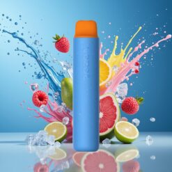 VOZOL STAR 2000 Engros Norge Blå Bringebær Is Engangsdamper med 2000 Puffs og 800mAh Batteri