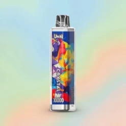 UWIN Crystal 10000 Puffs Engangs Vape RGB-lys Mesh Coil Norge Engros